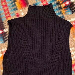 Black turtleneck tank top